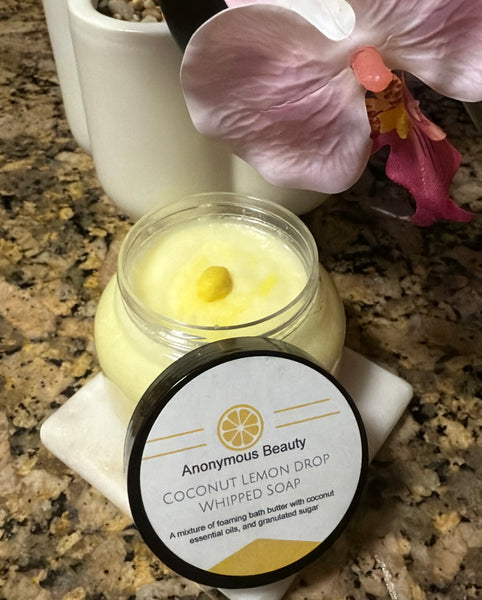 Coconut Lemon Drop Whipped Soap Scrub